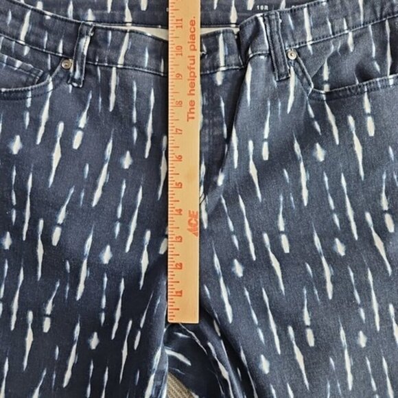 New Directions Jeans Women's 16R Blue Bleach Tie Dyed Skinny Stretch ND314-TDT - Picture 15 of 16